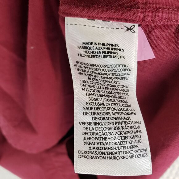 Ralph Lauren Mens Burgundy Long-Sleeve Button-Down Shirt Classic Fit L - Picture 9 of 9